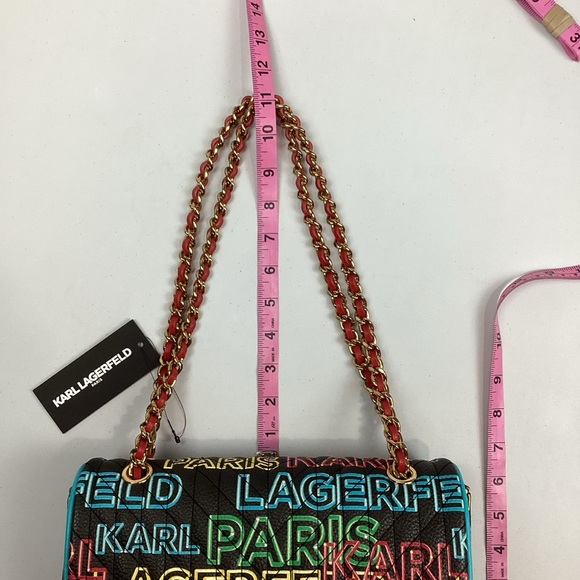 Karl Lagerfeld Paris Agyness Convertible Shoulder Crossbody Bag NEW! Retail $298 - Picture 9 of 16